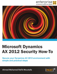 [eBook]Packt Microsoft Dynamics AX 2012 Security How-To发布