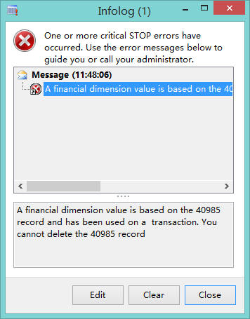 Deleting a customer with no transaction generates error message, and customer can not be deleted