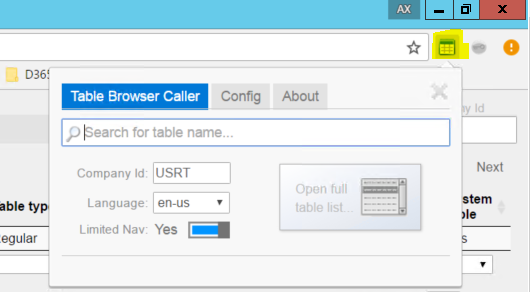 table-browser